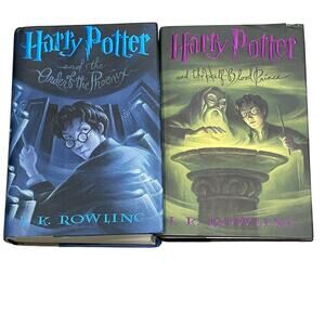 Harry Potter Novels  Books Hardcover Mystery JK Rowling Lot Of 2